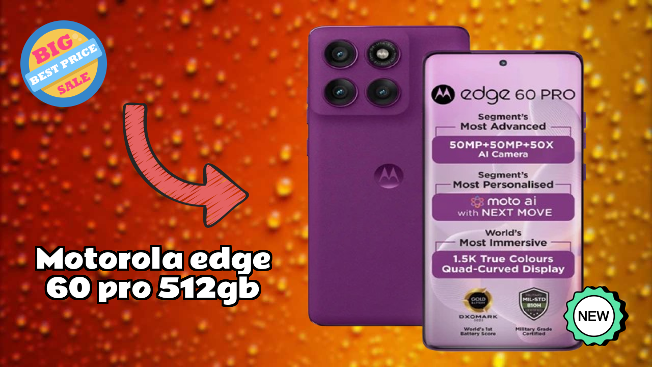 Motorola Edge 60 Pro 512GB Display Size: 6.7 Inches (17.02 Cm) Screen Test