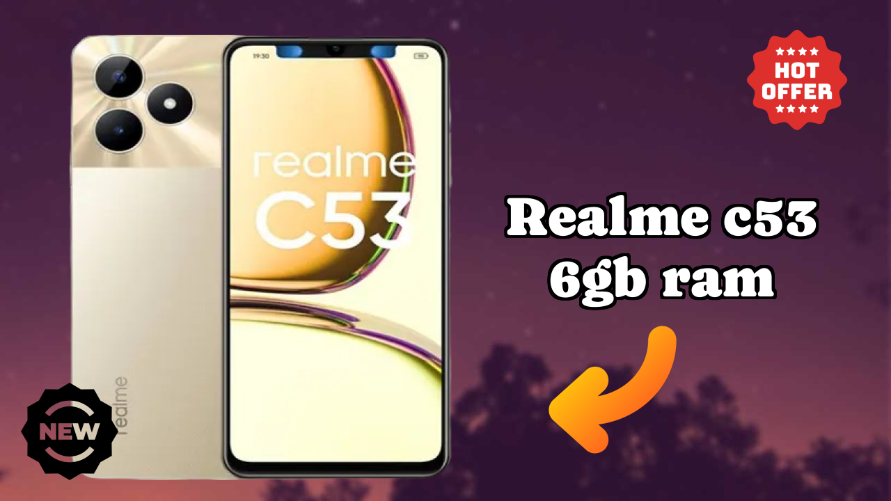 Realme C53 6GB RAM Display Size: 6.74 Inches (17.12 Cm) Screen Review