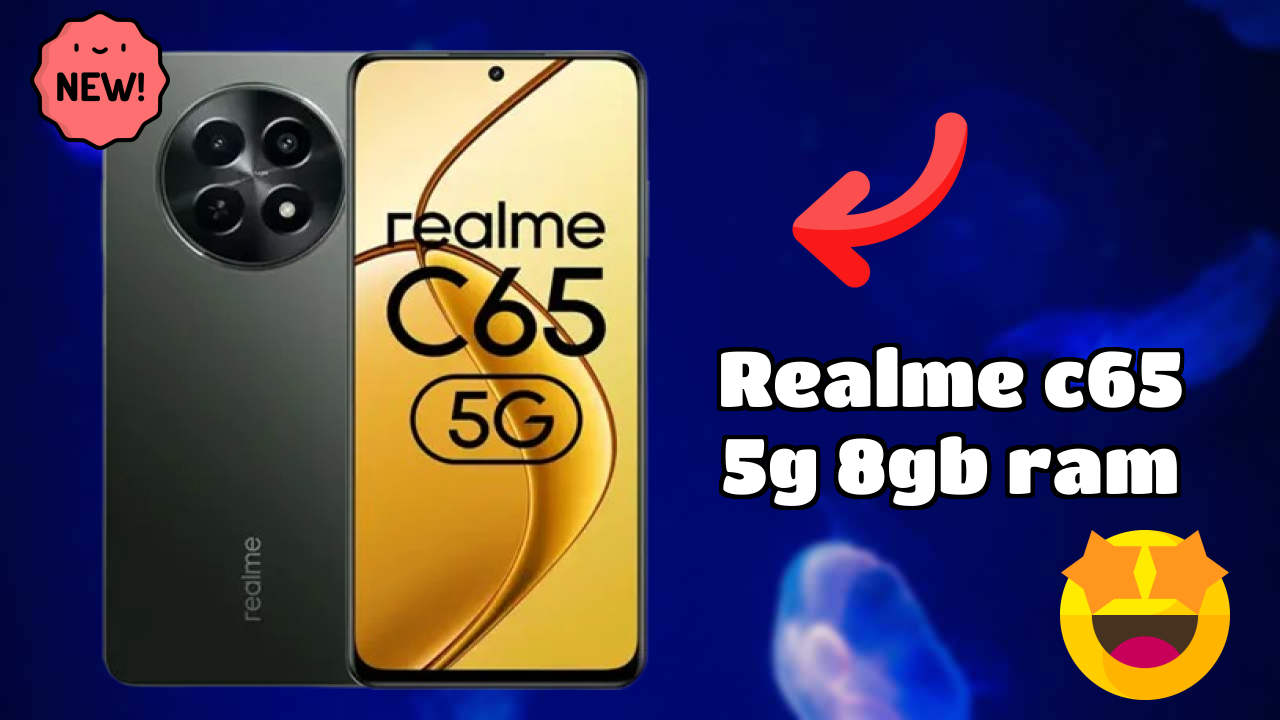 Realme C65 5G 8GB RAM Display Size: 6.67 Inches (16.94 Cm) Screen Quality